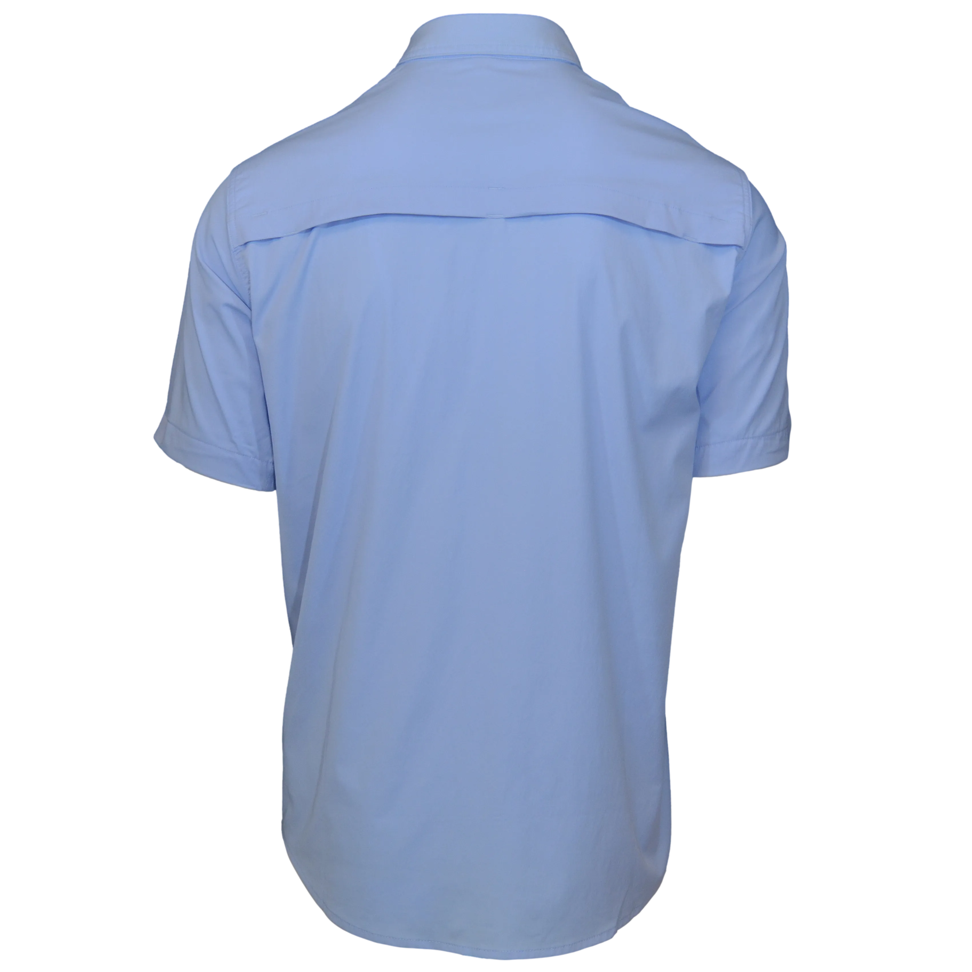 Dagon’s Master Series Short Sleeve Snap Shirt- Ocean Front Blue
