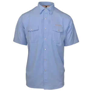 Dagon’s Master Series Short Sleeve Snap Shirt- Ocean Front Blue