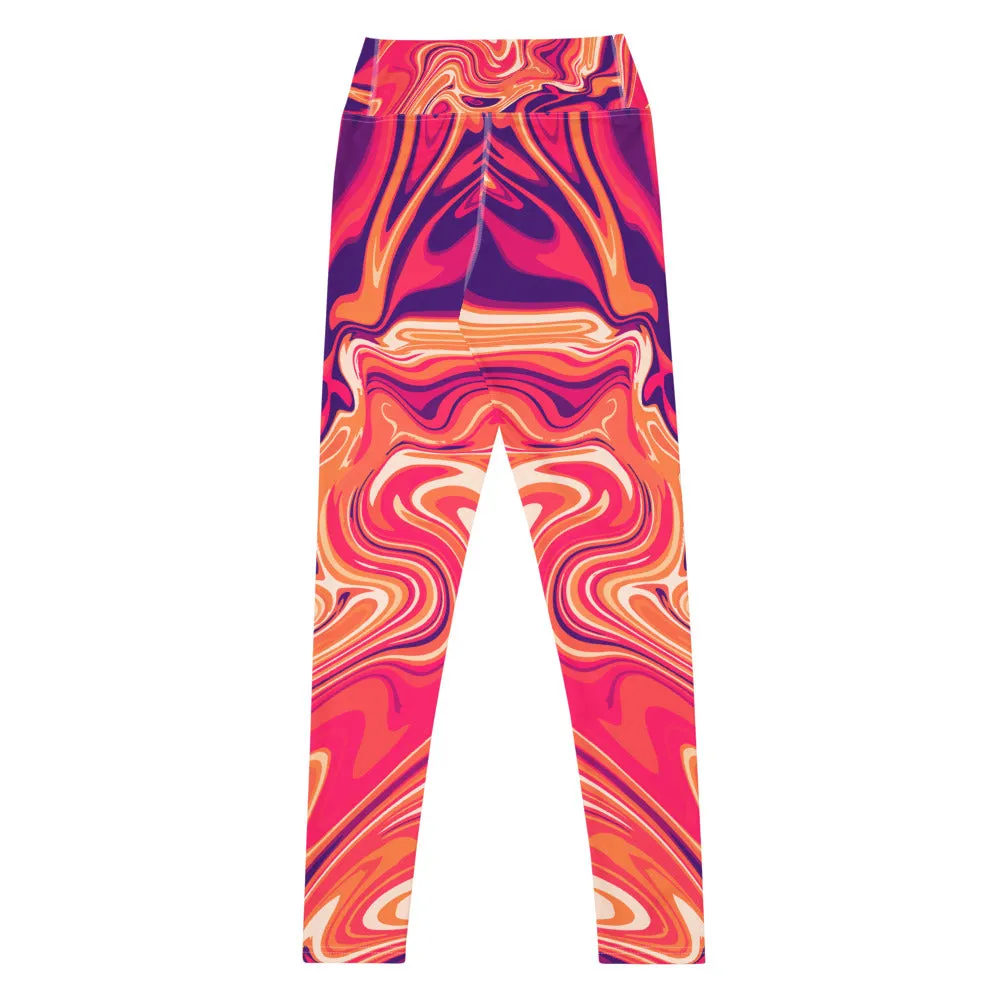 Dara MaruMaru Print Buttery Soft High Waisted Workout Leggings