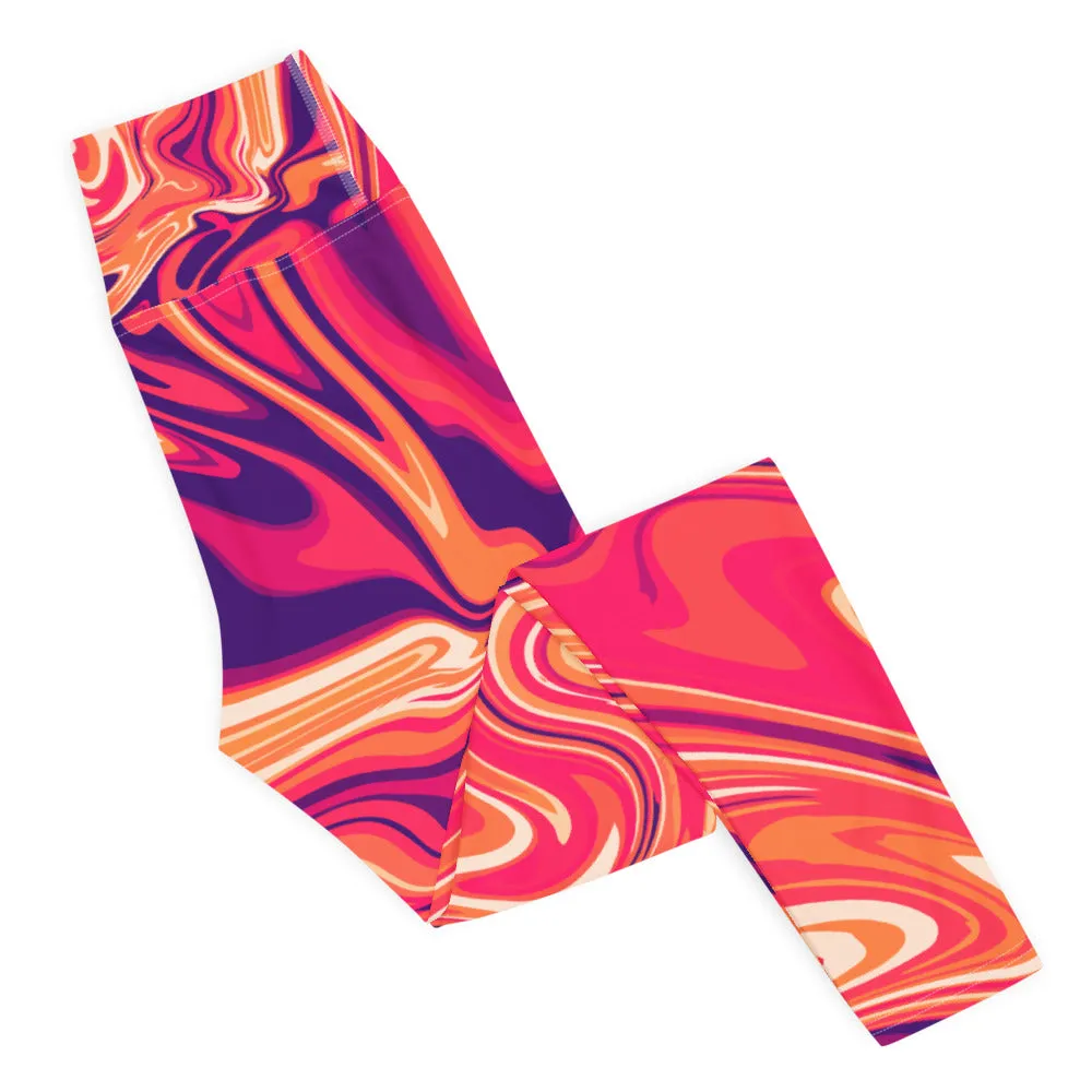Dara MaruMaru Print Buttery Soft High Waisted Workout Leggings