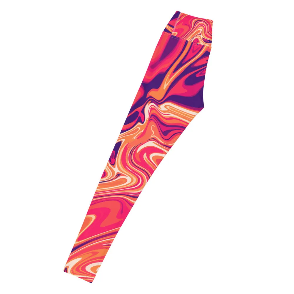 Dara MaruMaru Print Buttery Soft High Waisted Workout Leggings