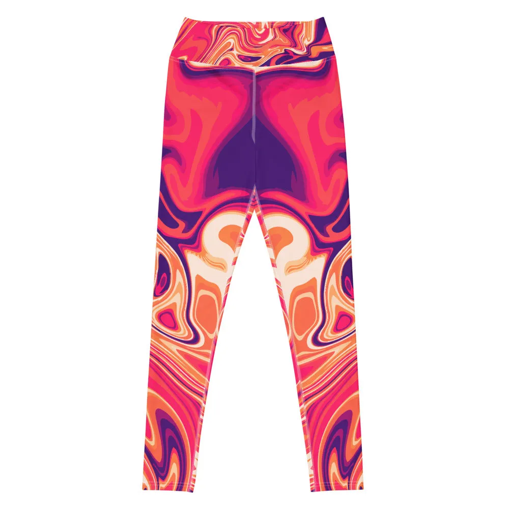 Dara MaruMaru Print Buttery Soft High Waisted Workout Leggings