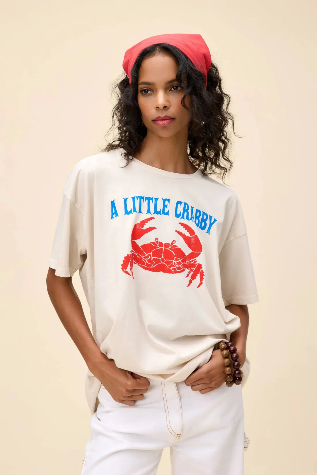 Daydreamer Little Crabby Tee White