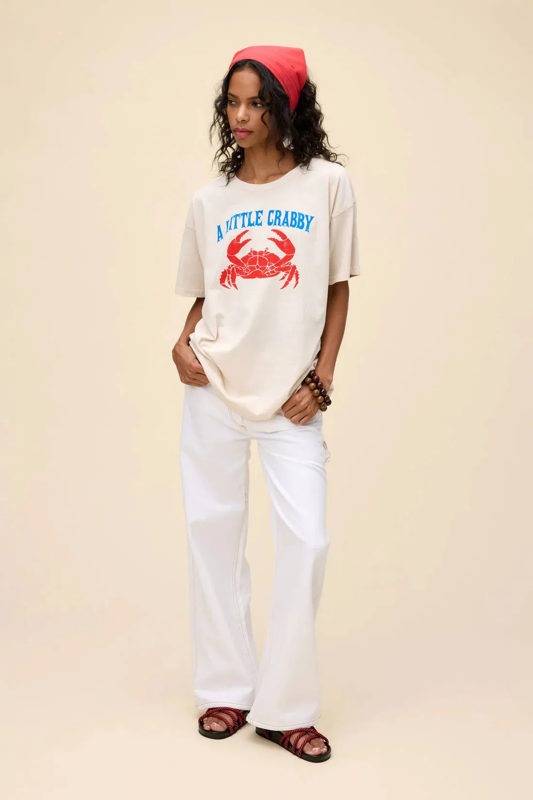 Daydreamer Little Crabby Tee White