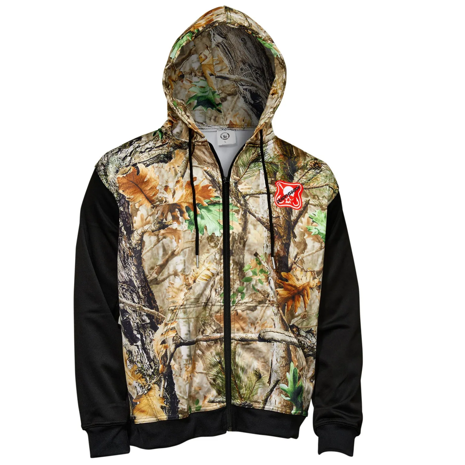 Dead Fish Hook Camo Hoodie Full Zip