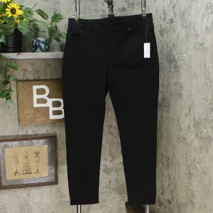 DG2 by Diane Gilman Women's Stretch Denim 5 Pocket Jeggings Black Large