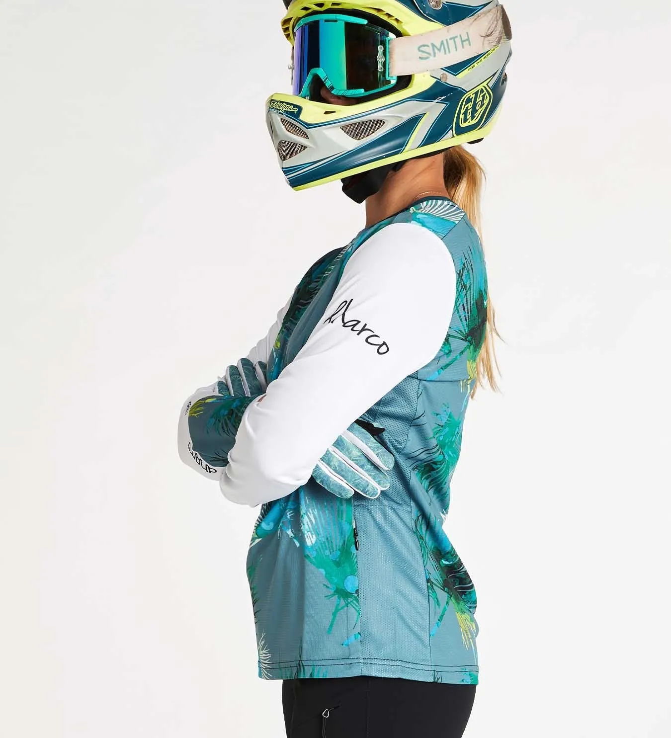 DHaRCO Ladies Long Sleeve Gravity Jersey - Ocean