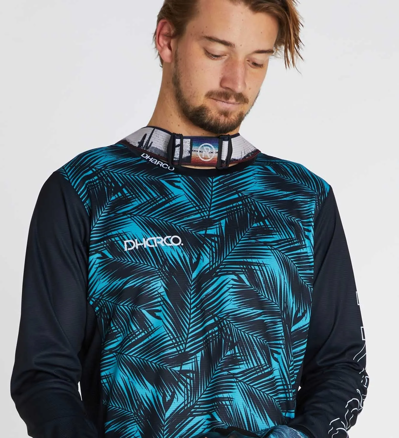 DHaRCO Mens Long Sleeve Gravity Jersey - Ice Palm