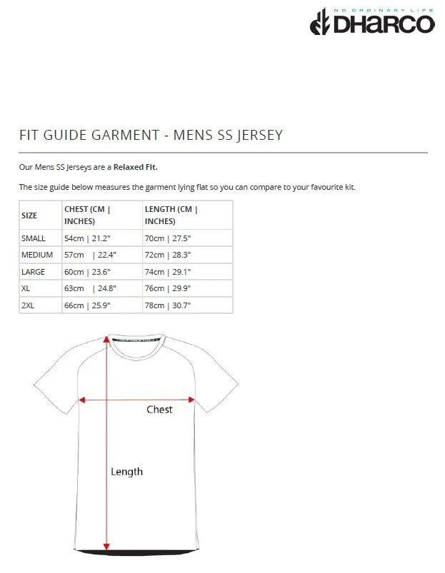 DHaRCO Mens SS Jersey - Redwoods