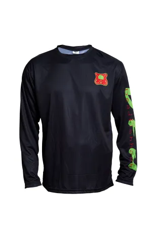 Diver in Shark Long Sleeve Tee