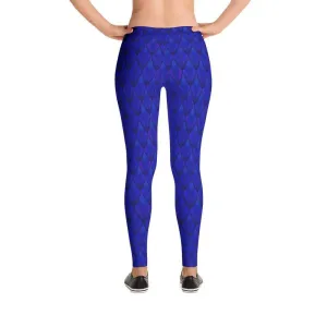 Dragon Scale Leggings - Blue Dragon
