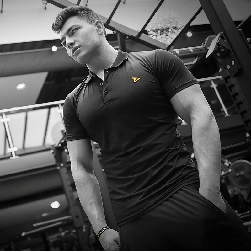 Dry-Fit Black Polo