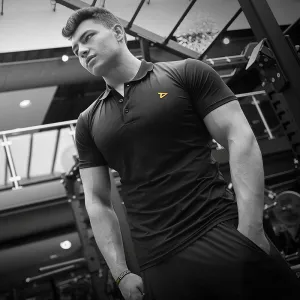 Dry-Fit Black Polo