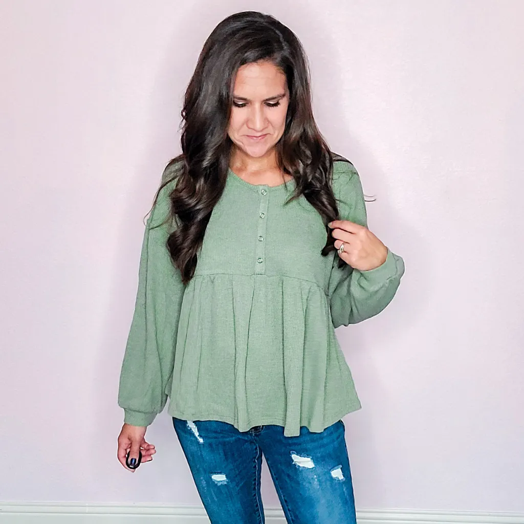 Dry herb Babydoll Top