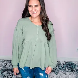 Dry herb Babydoll Top