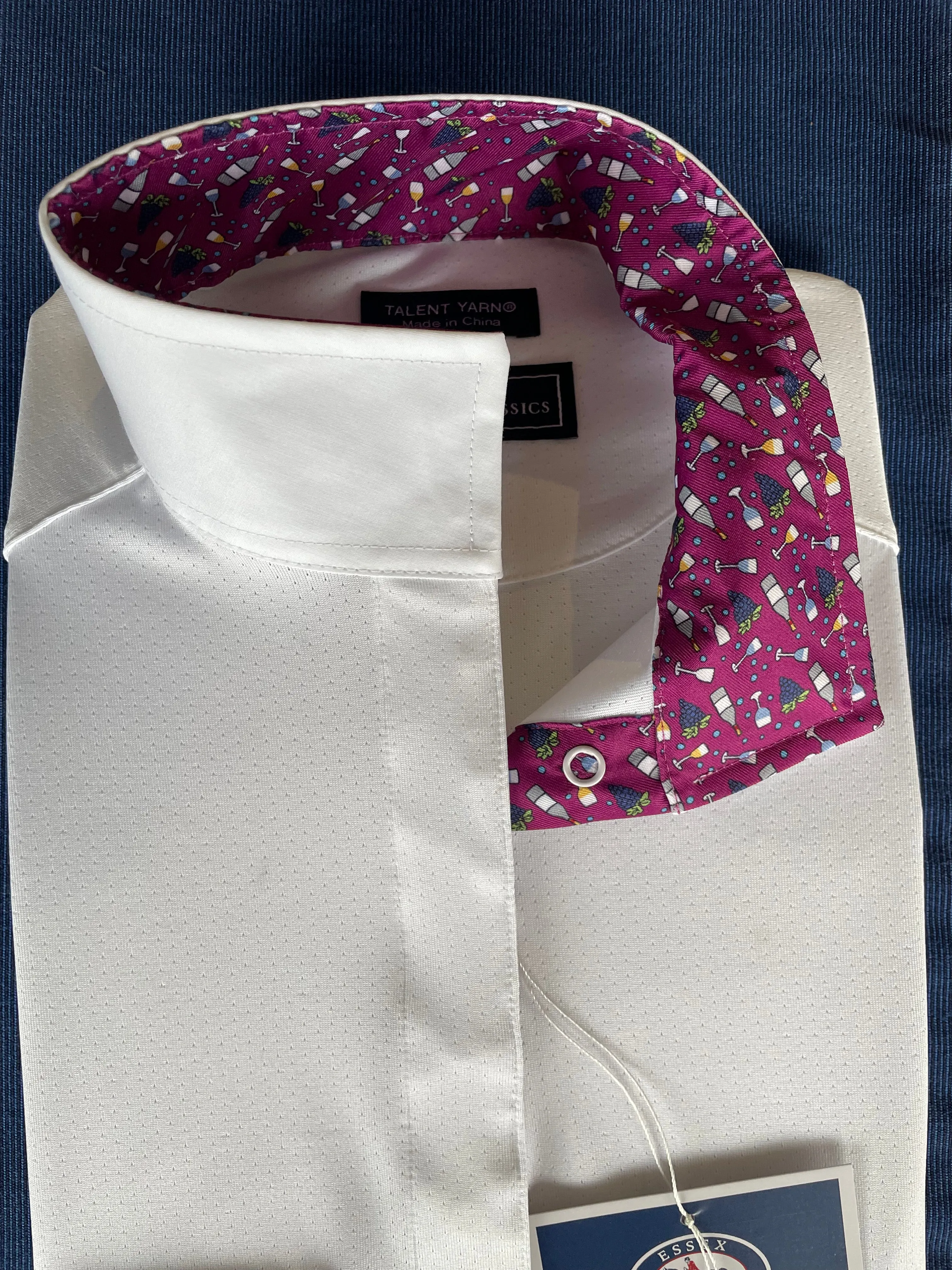Essex Classics Talent Yarn Long Sleeve Show Shirt with Straight Collar