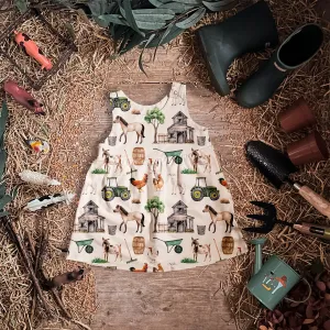 Farm Life Pinafore Dress