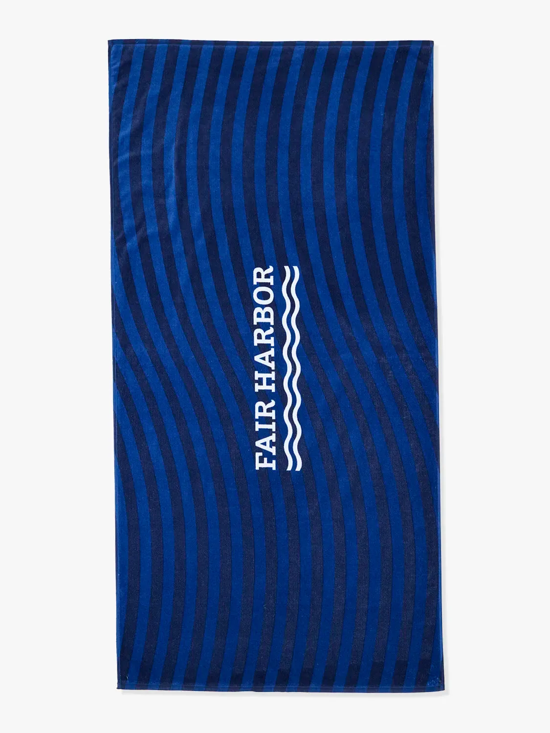 FH Organic Beach Towel | Navy Waves