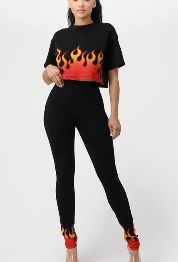 Fire Me Pant set