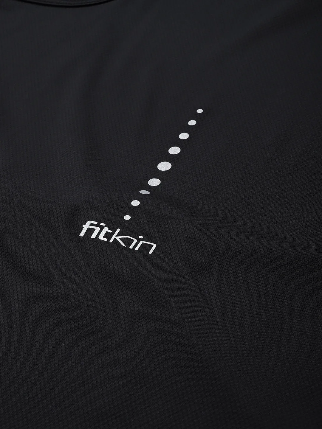 Fitkin  Women's Black Loose Training or Gym Hooded T-shirt