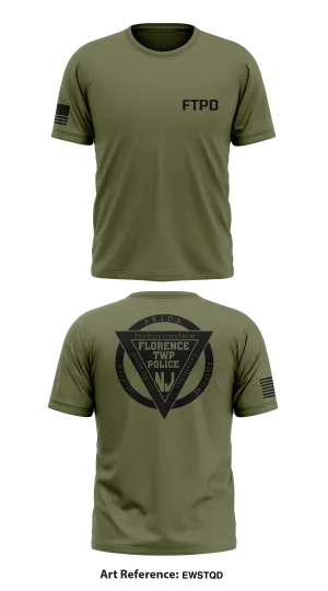 Florence Twp Police Dept Store 1 Core Men's SS Performance Tee - eWsTQD