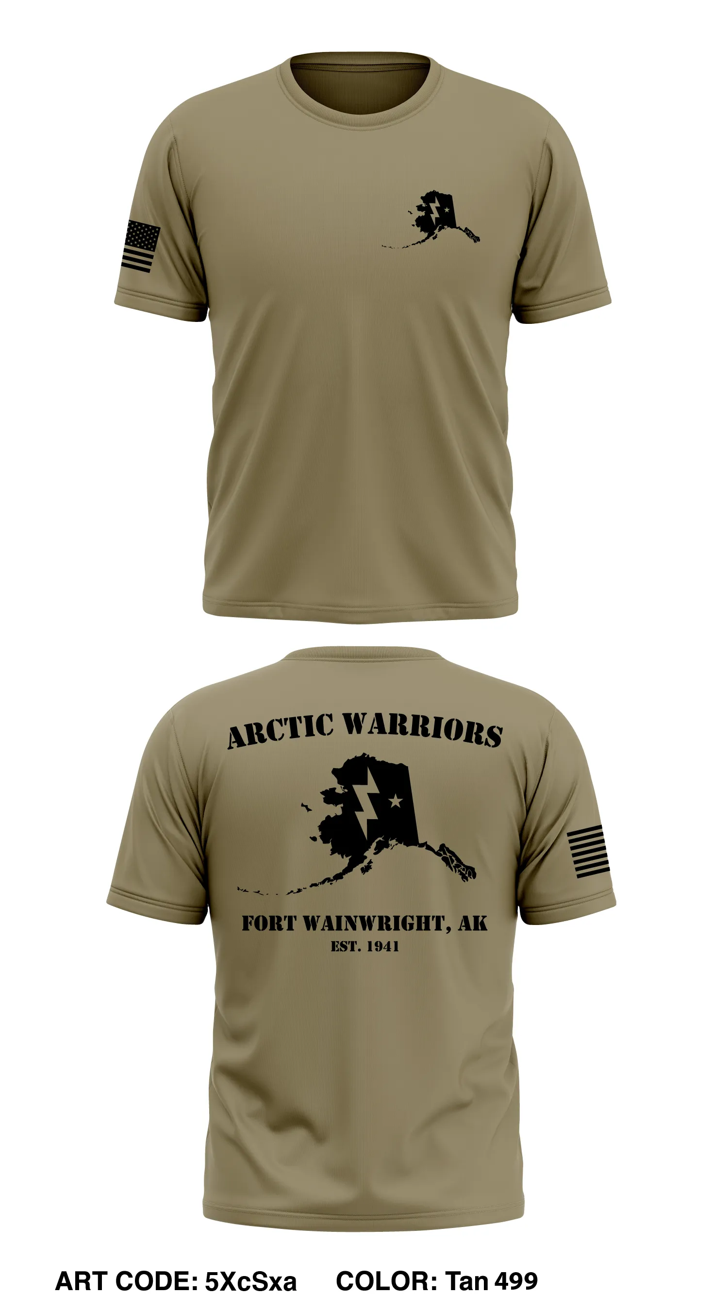 Fort Wainwright Core Men's SS Performance Tee - 5XcSxa