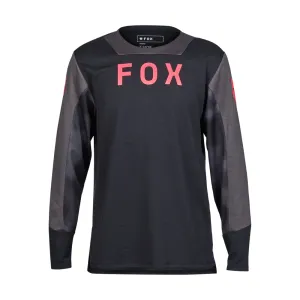 Fox Youth Defend Ls Jersey Taunt - Black