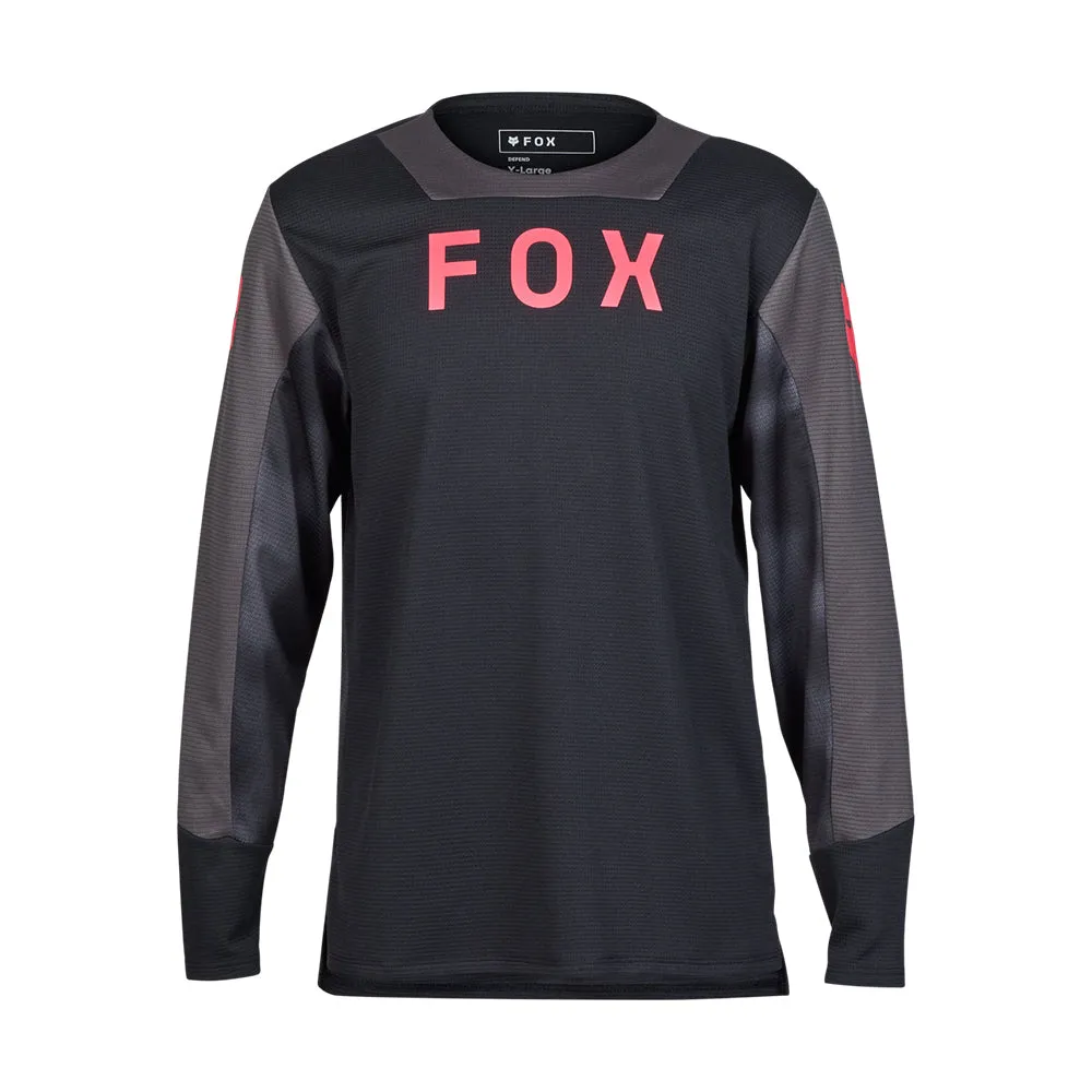 Fox Youth Defend Ls Jersey Taunt - Black