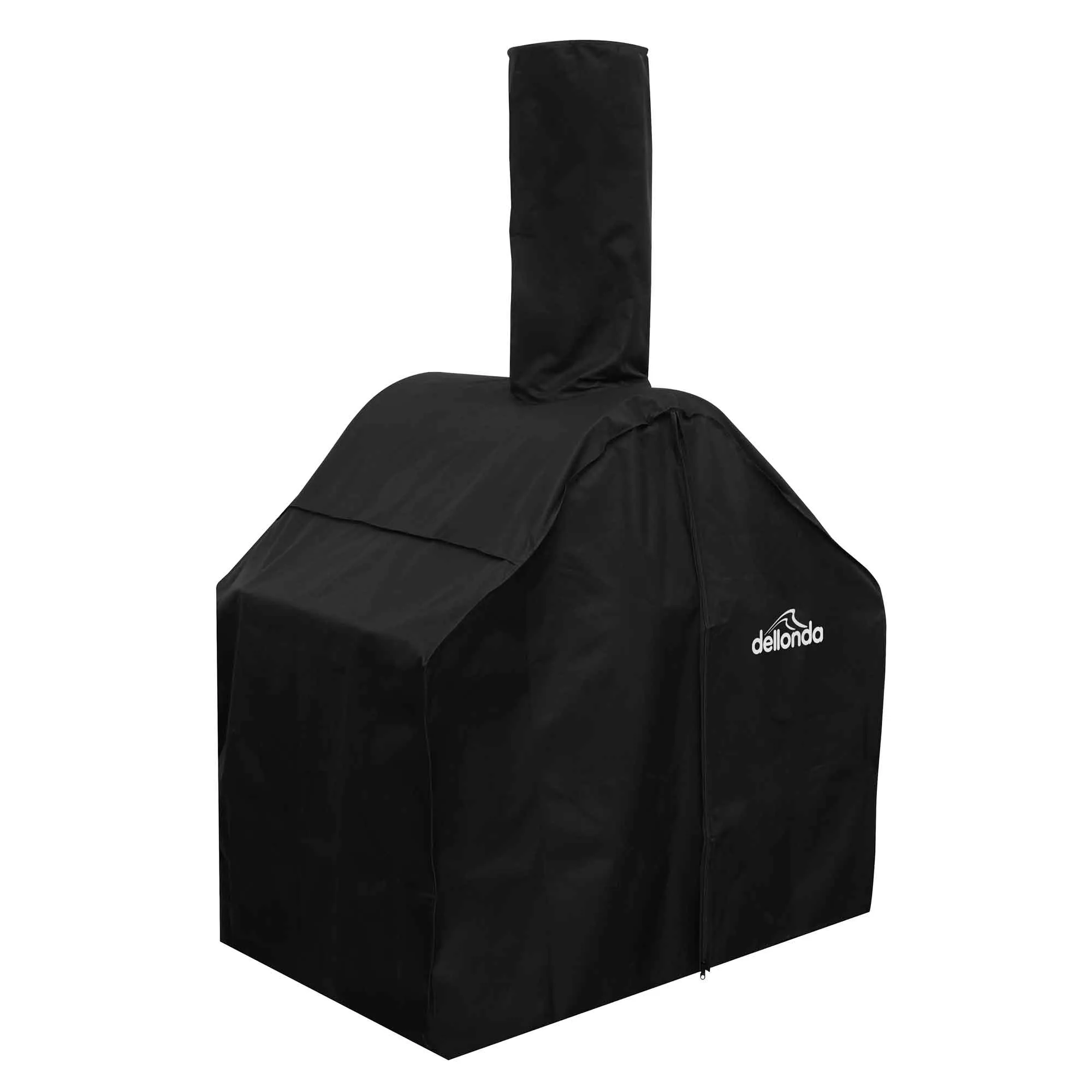 Freestanding Outdoor Wood-Fired Pizza Oven & Smoker with Side Shelves & Stand - DG103