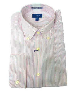 GANT Pink Rose American Cotton PPO Stripe Slim Shirt 3057302 Size M NWT