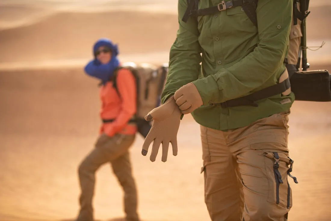 Gants anti-UV de Trekking désert DESERT 900 MARRON