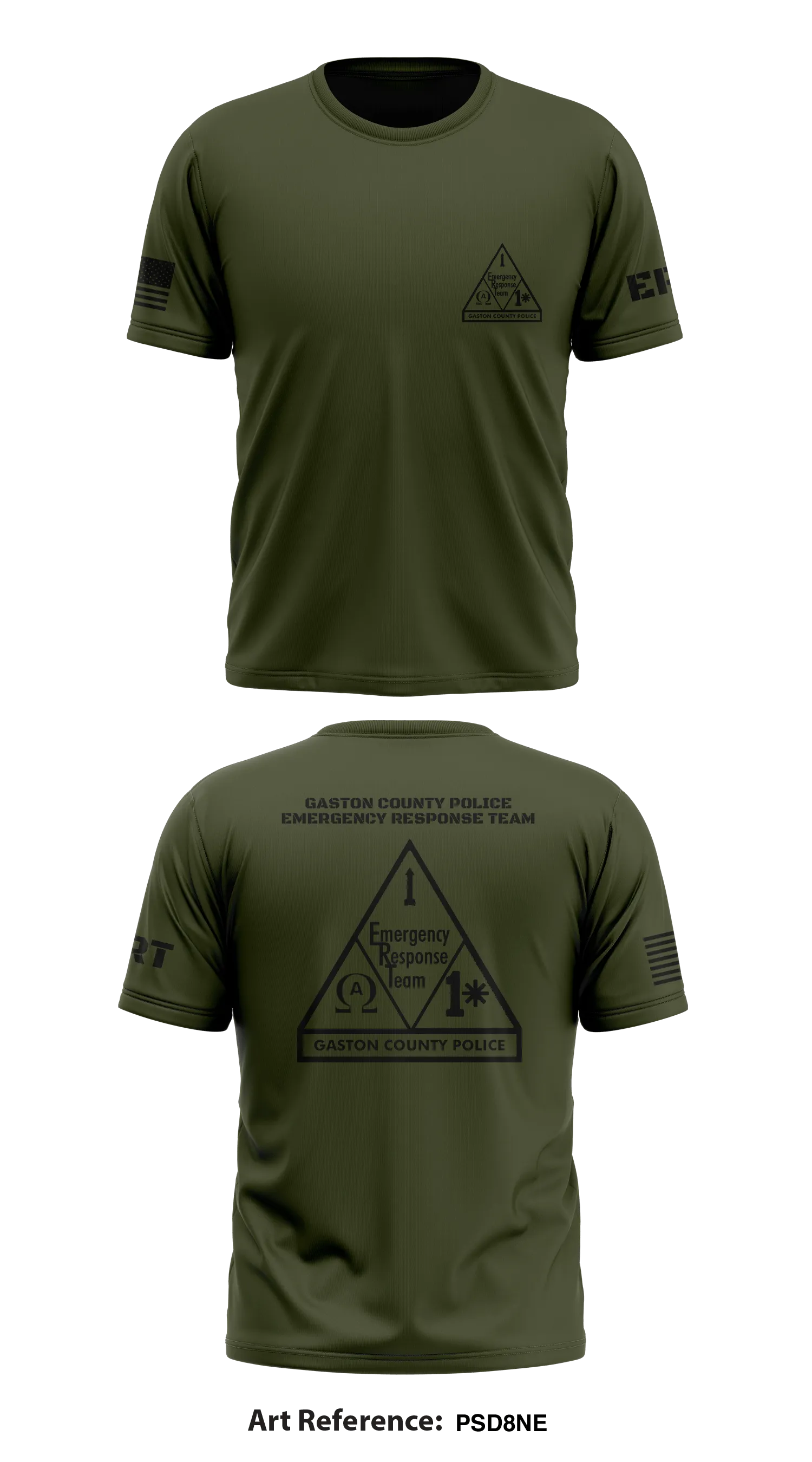 Gaston County Police Emergency Response Team Store 1 Core Men's SS Performance Tee - PSD8Ne