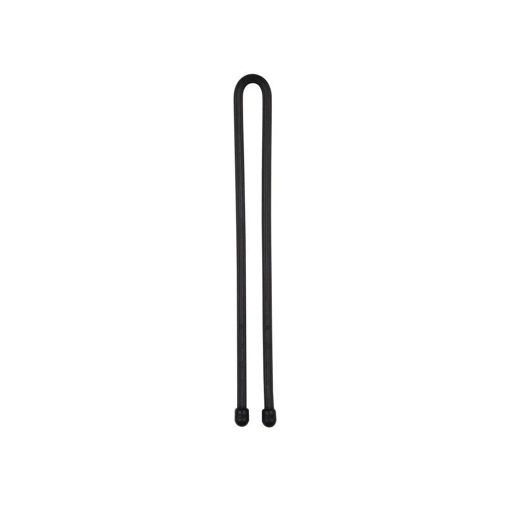 GEAR TIE REUSABLE RUBBER TWIST TIE(TM) (2pcs), Black - length 12"