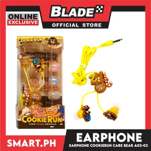 Gifts Earphone Cookie Run With Character Design  A03-03 (Assorted Colors and Designs)