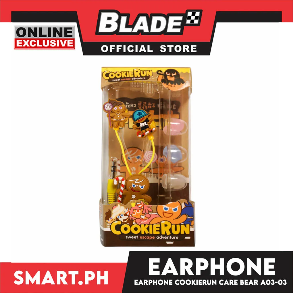 Gifts Earphone Cookie Run With Character Design  A03-03 (Assorted Colors and Designs)