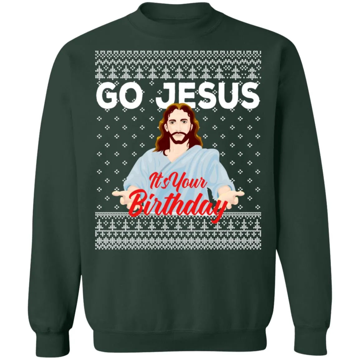 Go Jesus Ugly Christmas Sweater