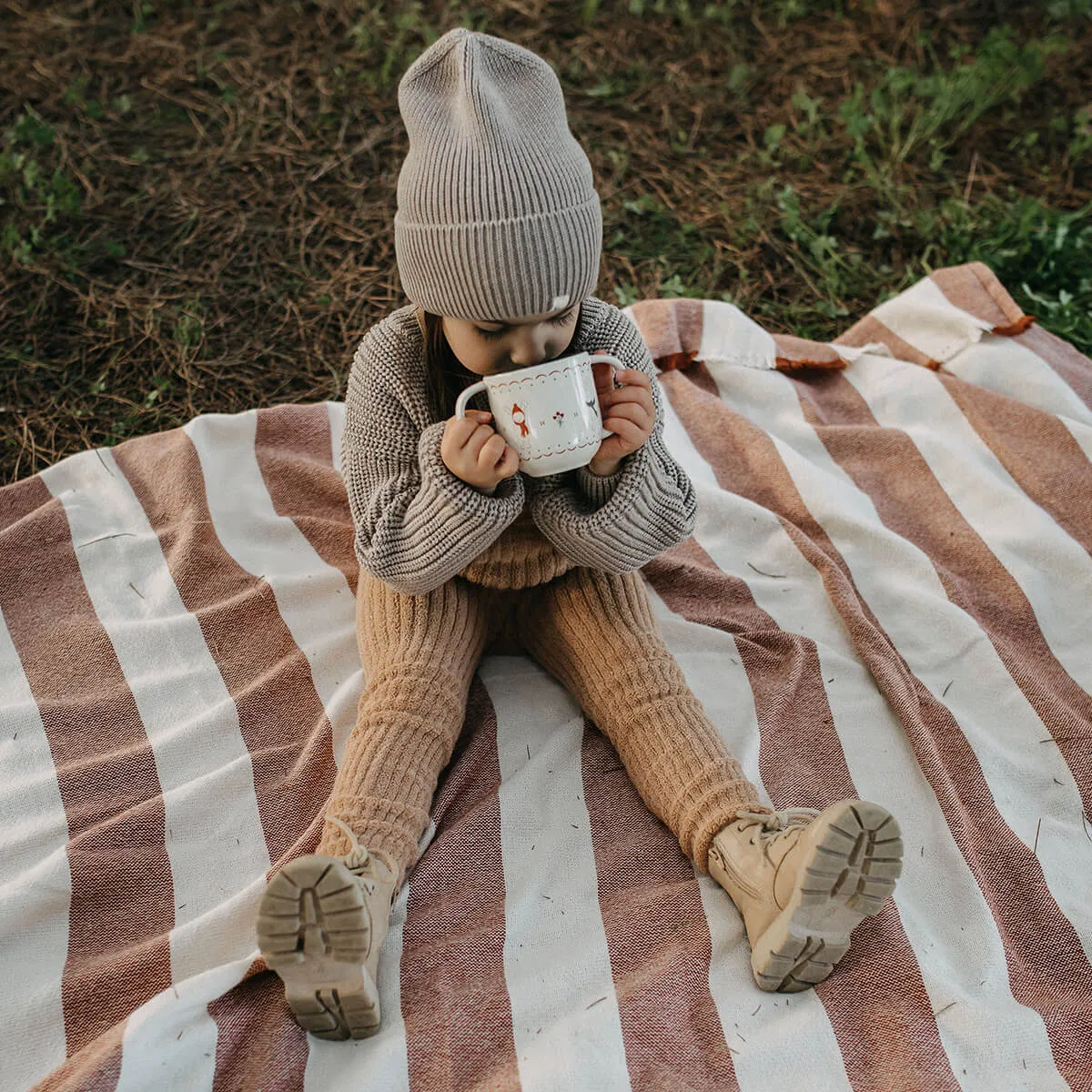 Granny Teddy Leggings mit Hosenträgern aus Bio Baumwolle