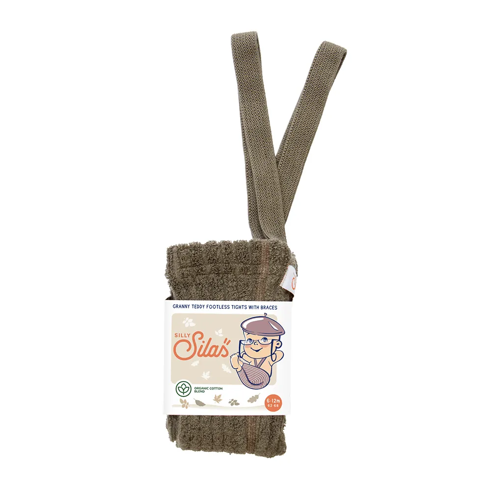 Granny Teddy Leggings mit Hosenträgern aus Bio Baumwolle