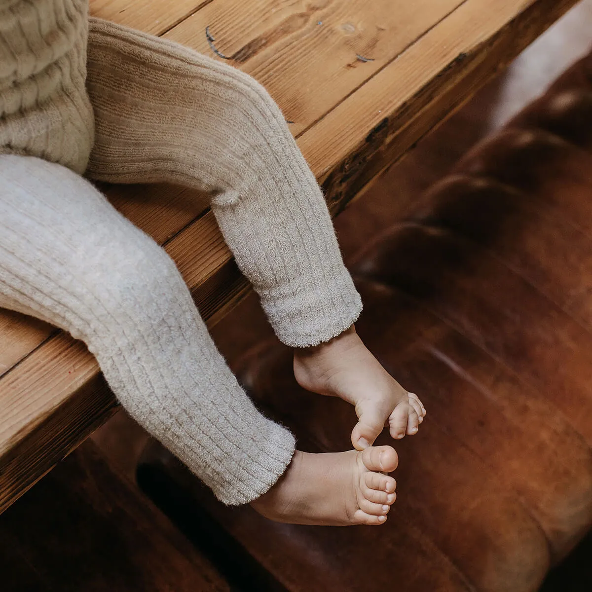 Granny Teddy Leggings mit Hosenträgern aus Bio Baumwolle