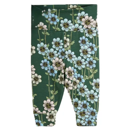 Green Daisy Leggings
