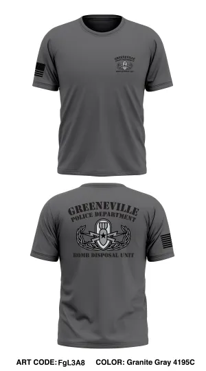 Greeneville Police Department  Store 1 Core Men's SS Performance Tee - FgL3A8