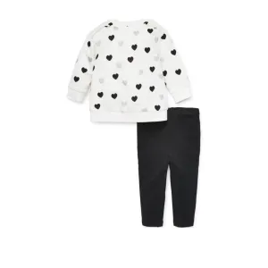Heart 2pc Sweatshirt Set