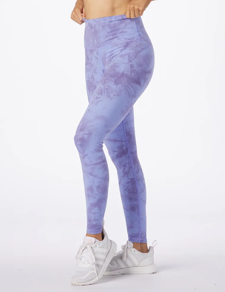 High Waist Pure Legging: Lilac Tie-Dye