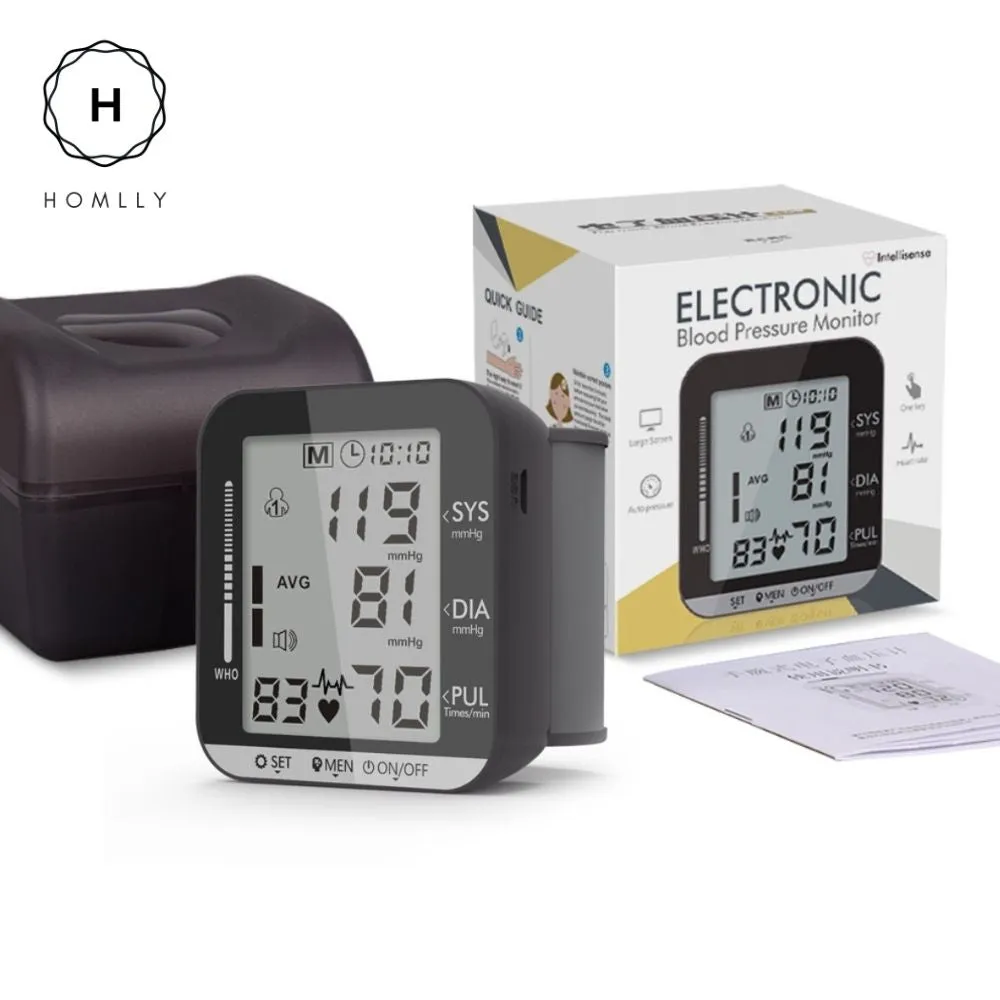 Homlly Wrist Blood Pressure Monitor (CE ROHS Approved)