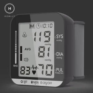 Homlly Wrist Blood Pressure Monitor (CE ROHS Approved)