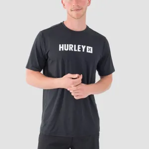 Hurley Everyday Hybrid Upf 50  Lycra T-Shirt Black/White