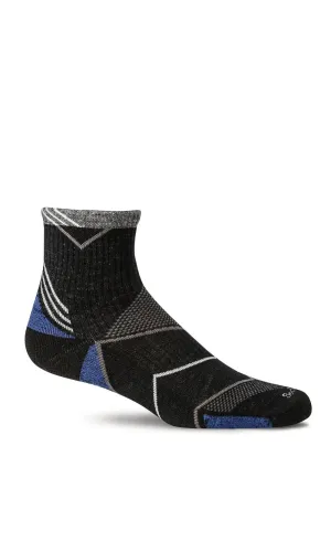 Incline Quarter Men - Black Moderate Compression (15-20mmHg)