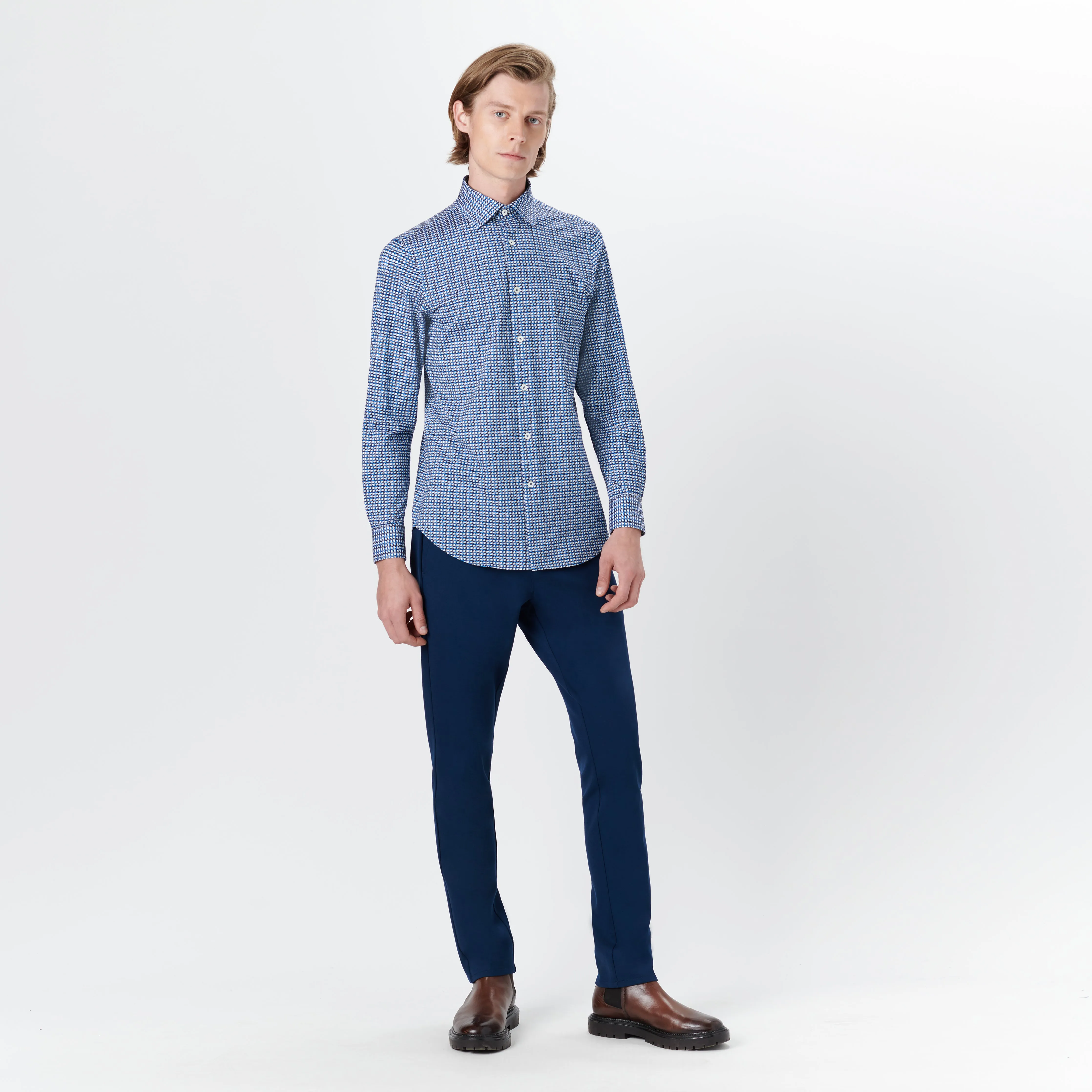 JAMES Geometric Print OoohCotton Shirt
