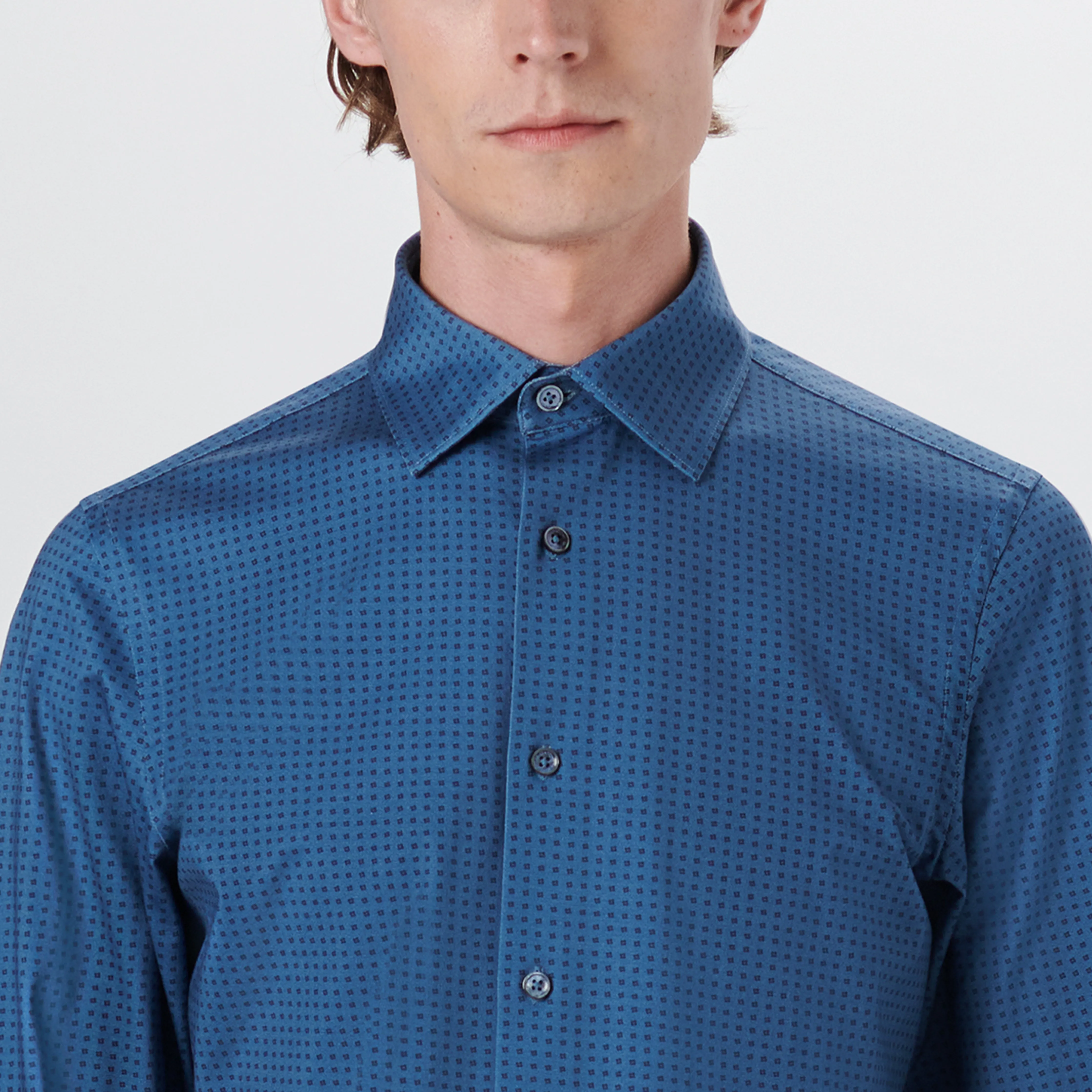 JAMES Geometric Print OoohCotton Shirt