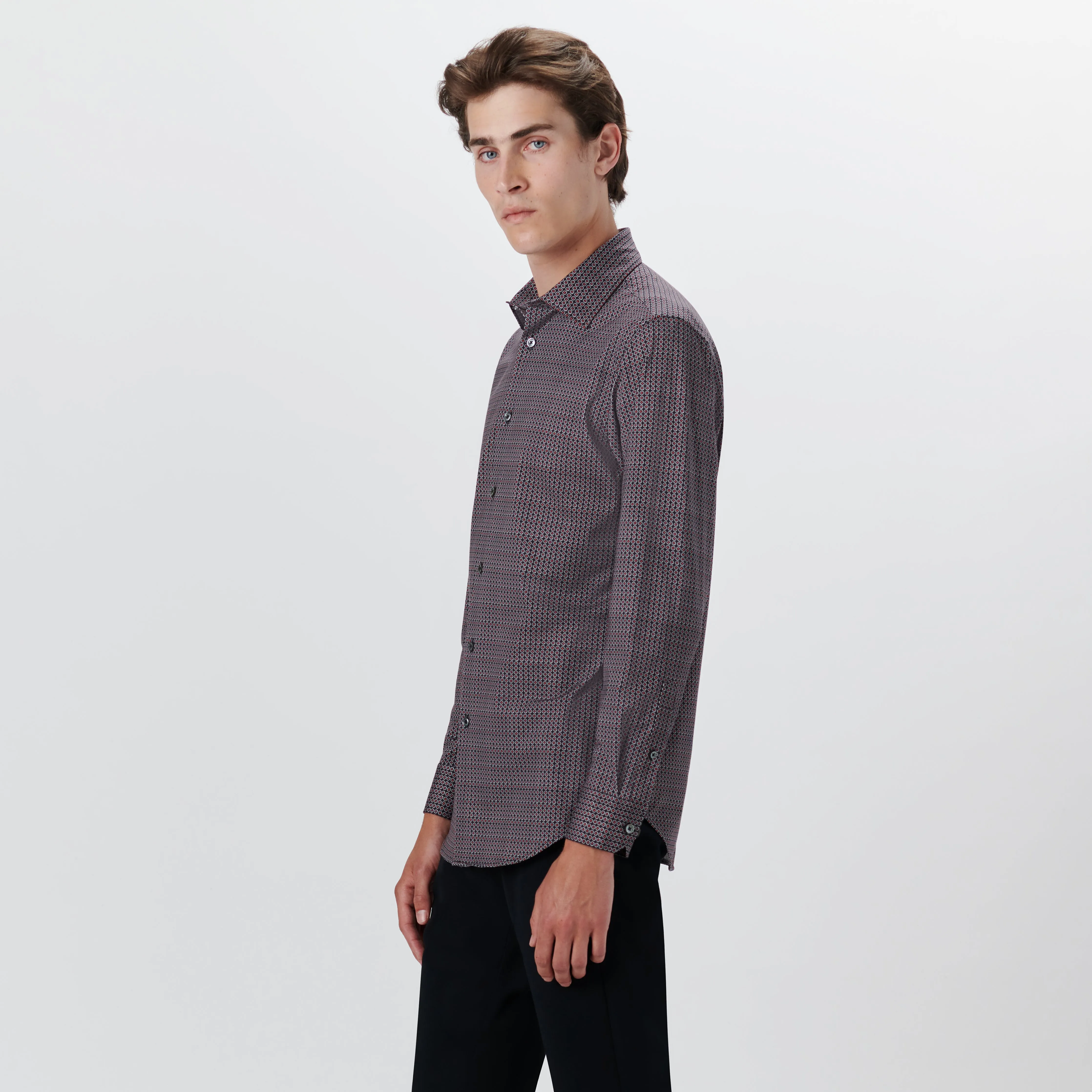 JAMES Geometric Print OoohCotton Shirt